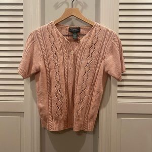 Ralph Lauren pink knit cardigan